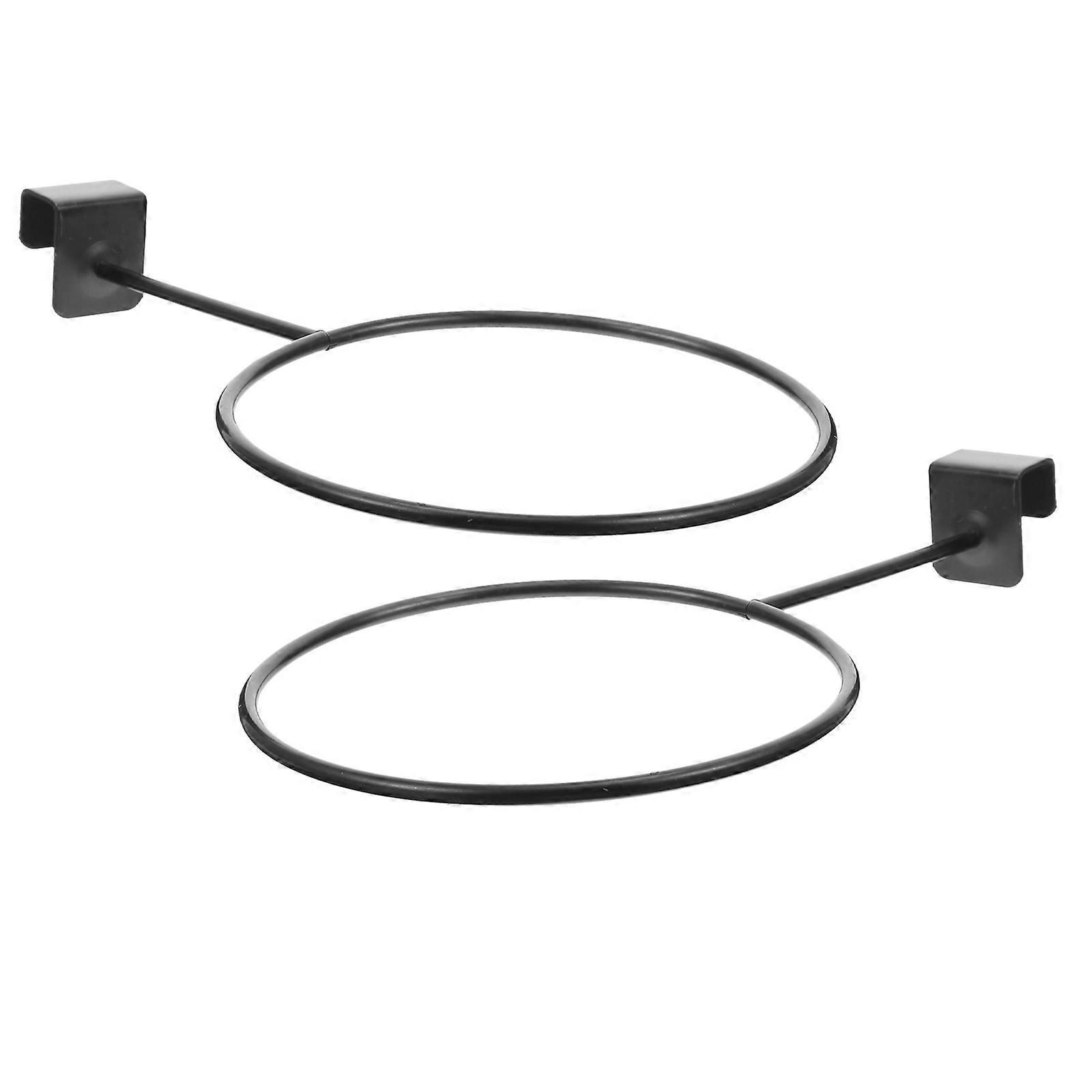 Basketball Holder Basketball Rack for Display Use 2Pcs Durable Iron