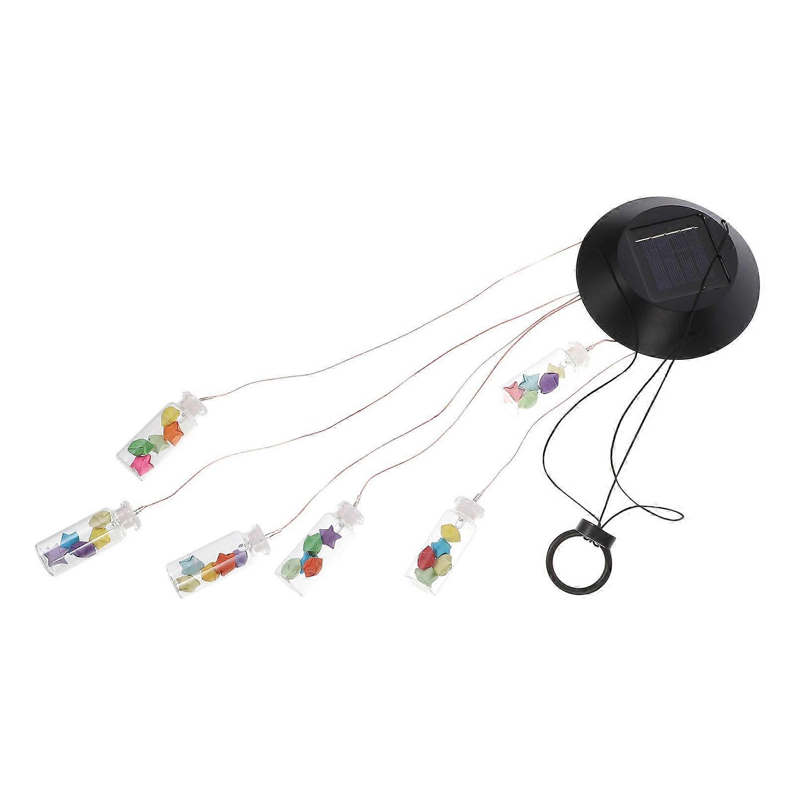 Solar Wind Bell Bottle Wind Chime for Decoration