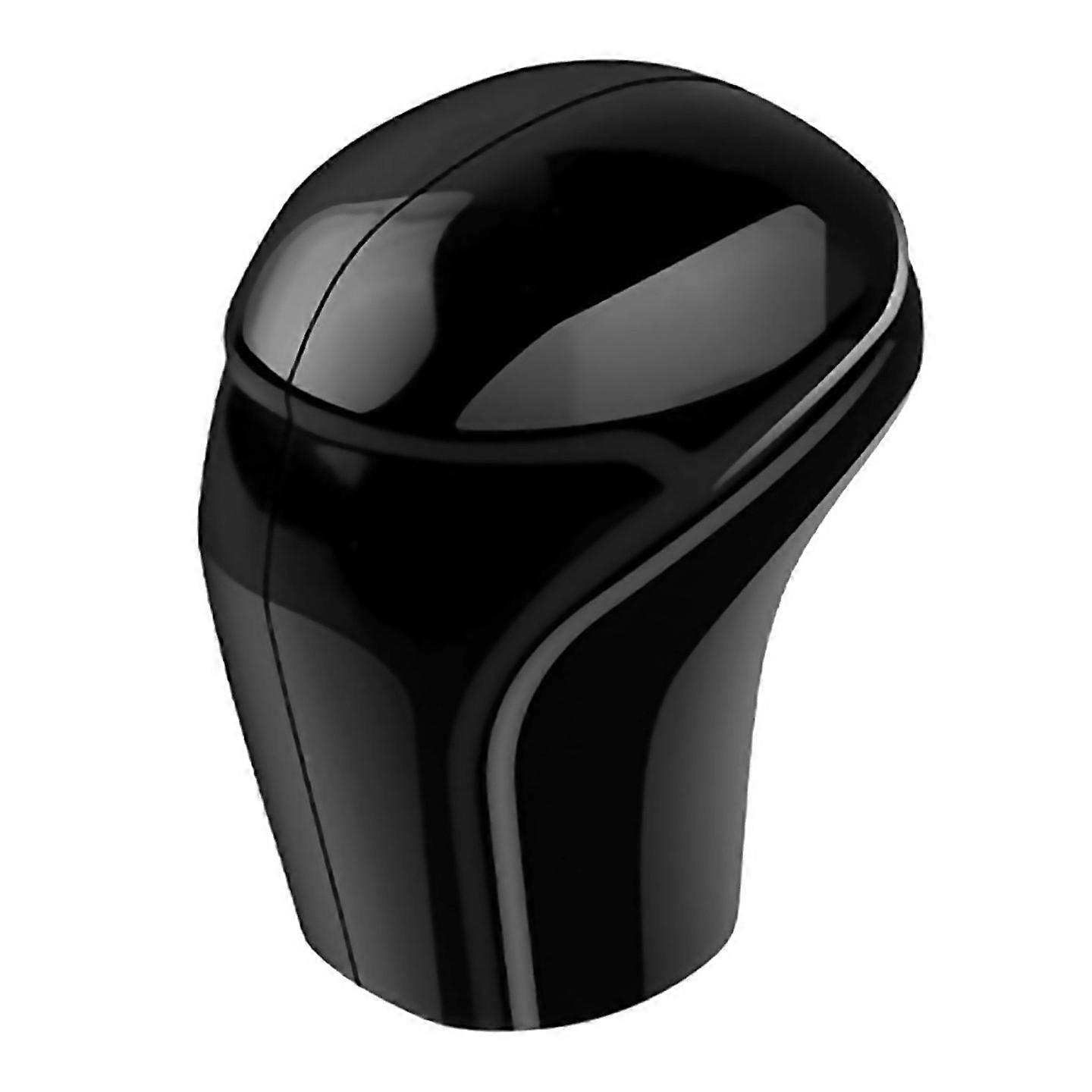 Car Gear Shift Handle Buttons Cover  Bright Black