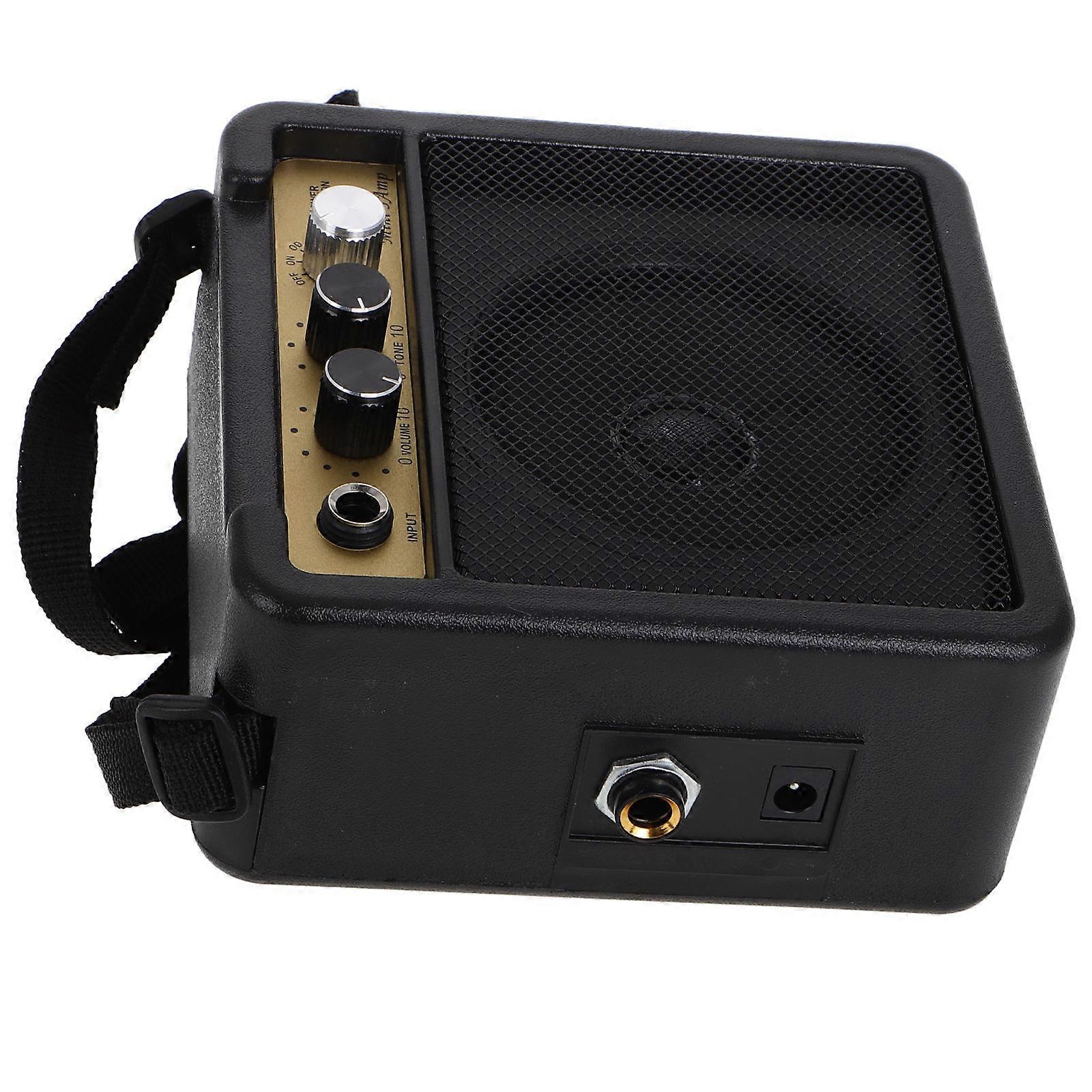 Mini Bass Amp Power Amplifier for Musical Performances Black Plastic Metal Versatile Connectivity 1 Set