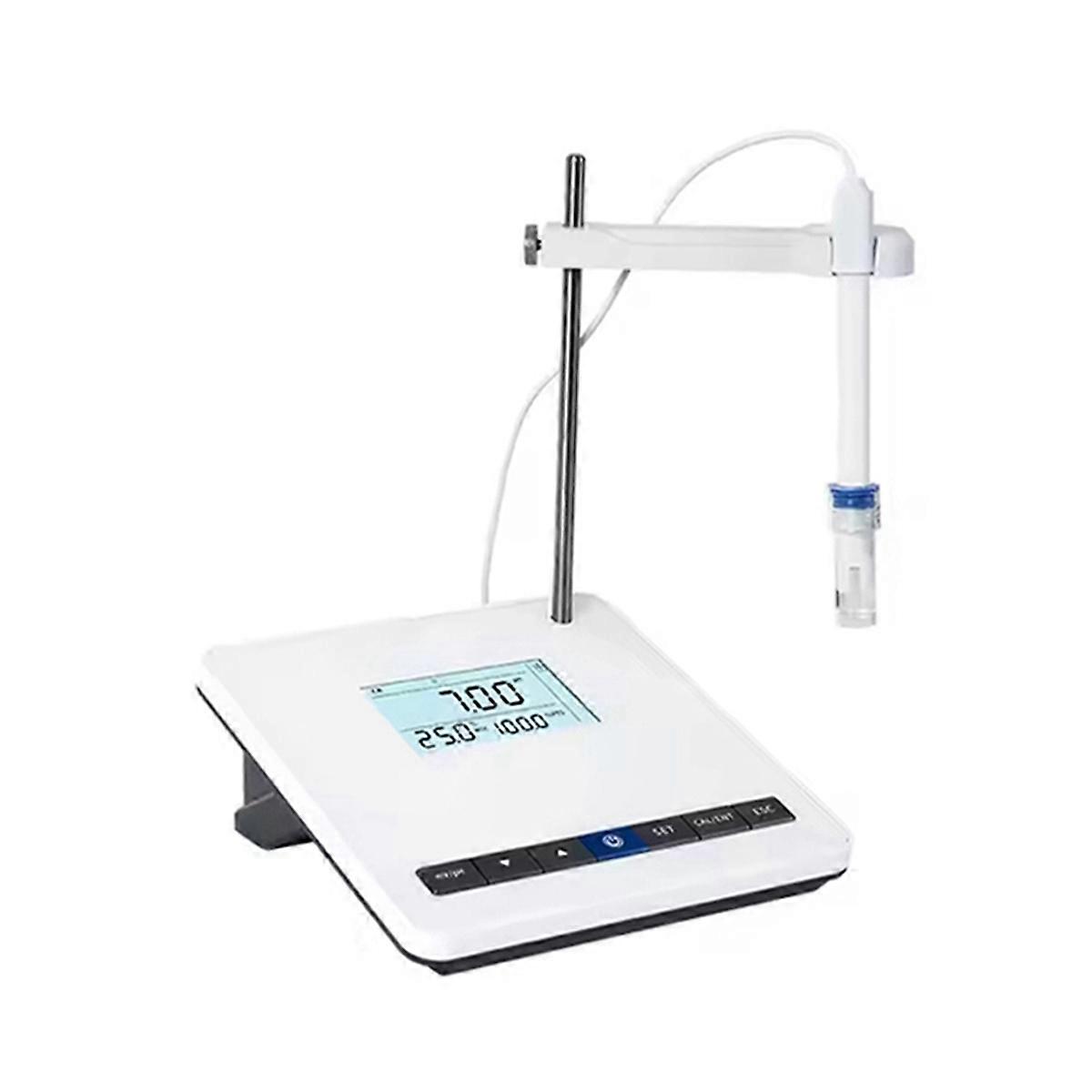 4 Inches Benchtop Digital PH Testing Meter PH Meter Laboratory Analysis Inst ent PH Meter to Detect Water Quality (EU)