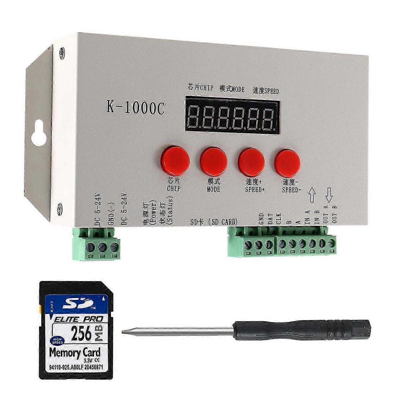 K-1000C WS2812B WS2811 APA102 T1000S 2048 وحدة تحكم برنامج بكسل