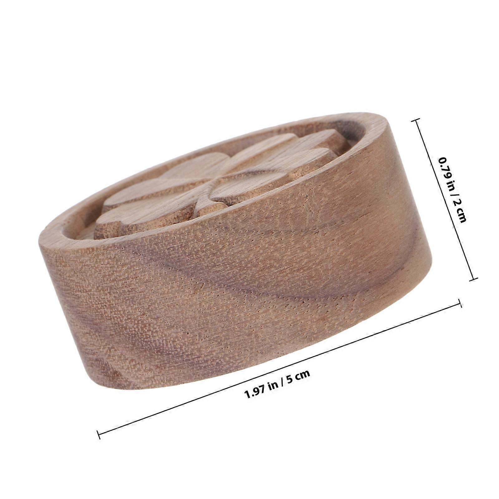 Diffusion Wooden Diffuser for Study Brown Color Four-Leaf Clover Shape 1Set