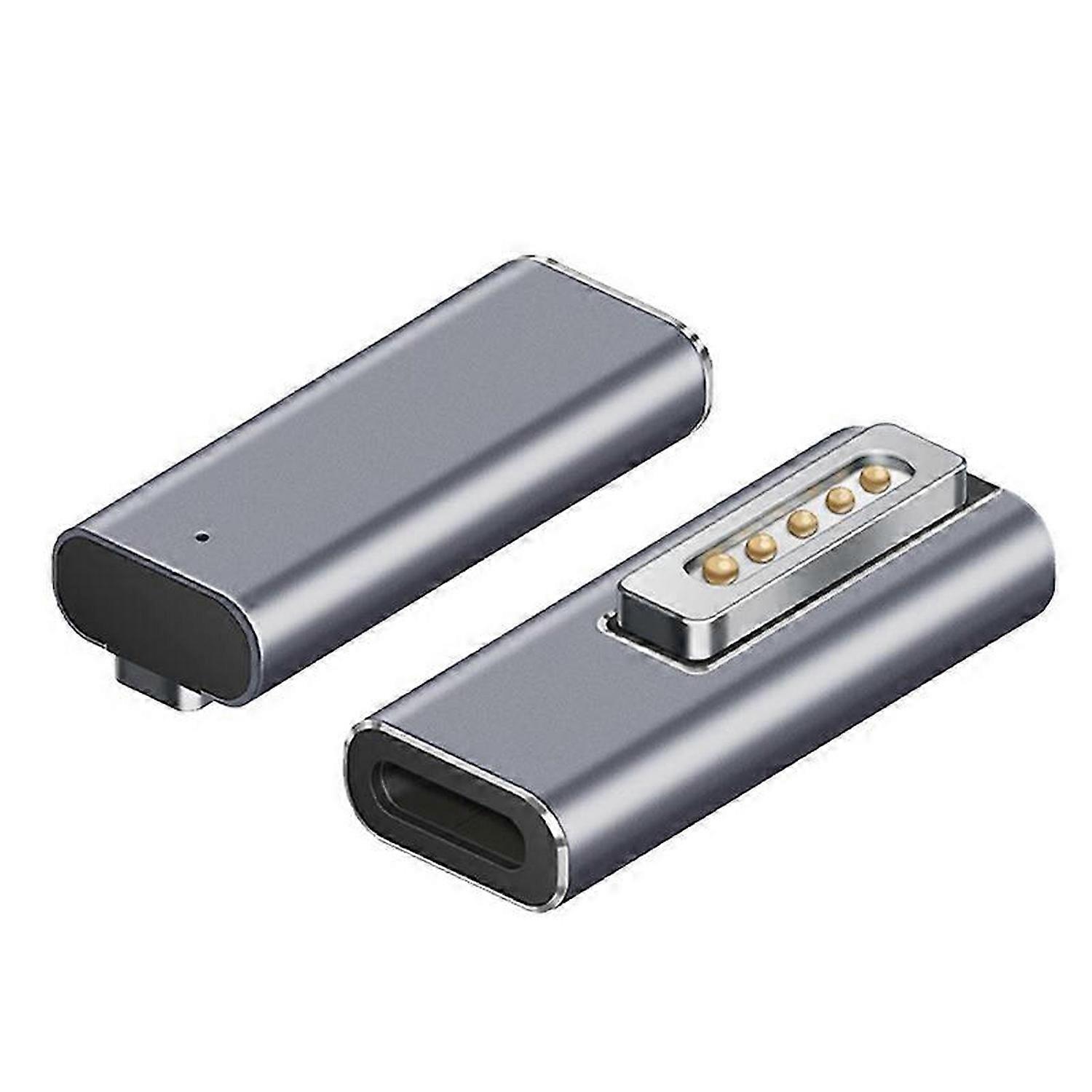 Magnetic USB C Adapter Type C/DC5521 to 2 Connector PD Quick Charge Adapter for /Pro