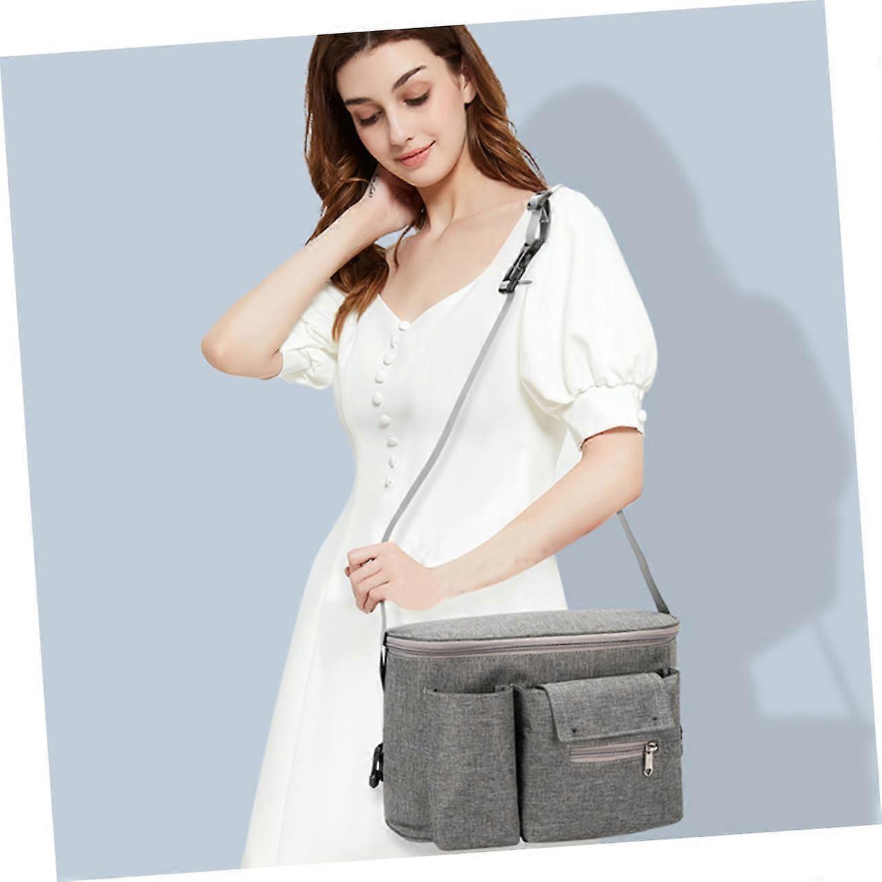 Multifunctional for Travel Toiletries Stroller Handlebar Nappy Bin Bottle Bag Waterproof Nylon Adjustable Strap