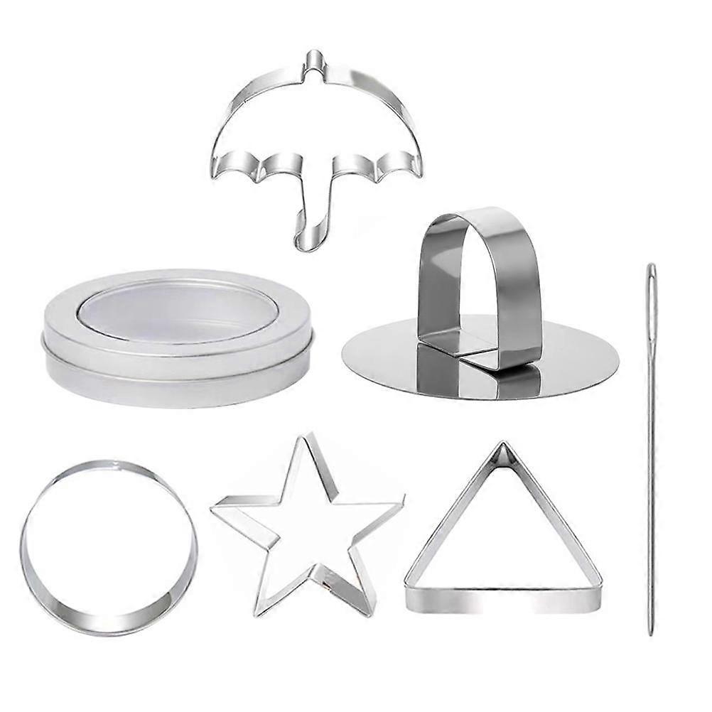 Stainless Steel Cookie Making Mold for 7Pcs Biscuit Candy Box Set