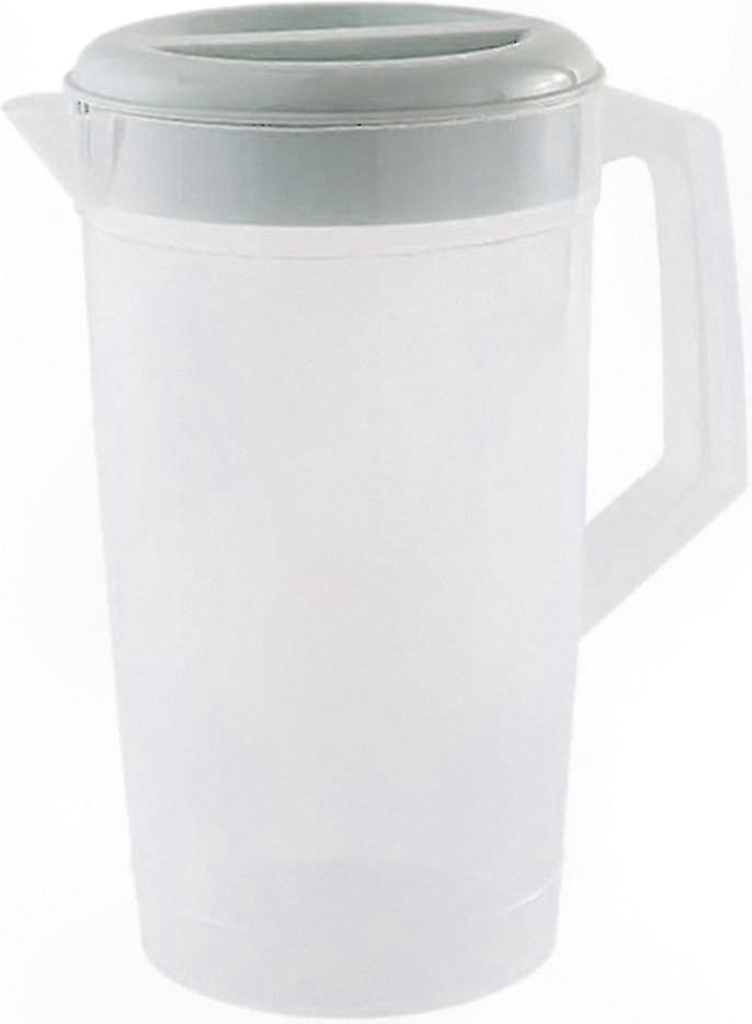 2L Plastic Jug with Lid - 0.66 Gallon Beverage Container for Home & Party Storage