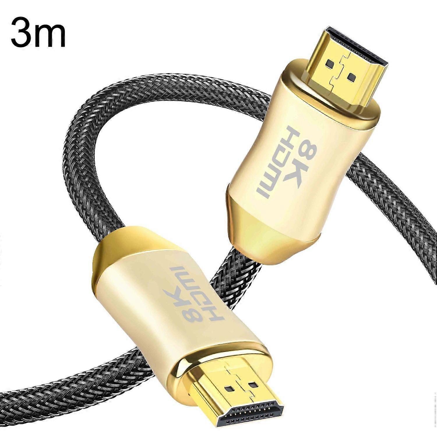 3m HDMI 2.1 Version 8K 60Hz For PS4 Cable Projector Notebook Set-Top Box Cable