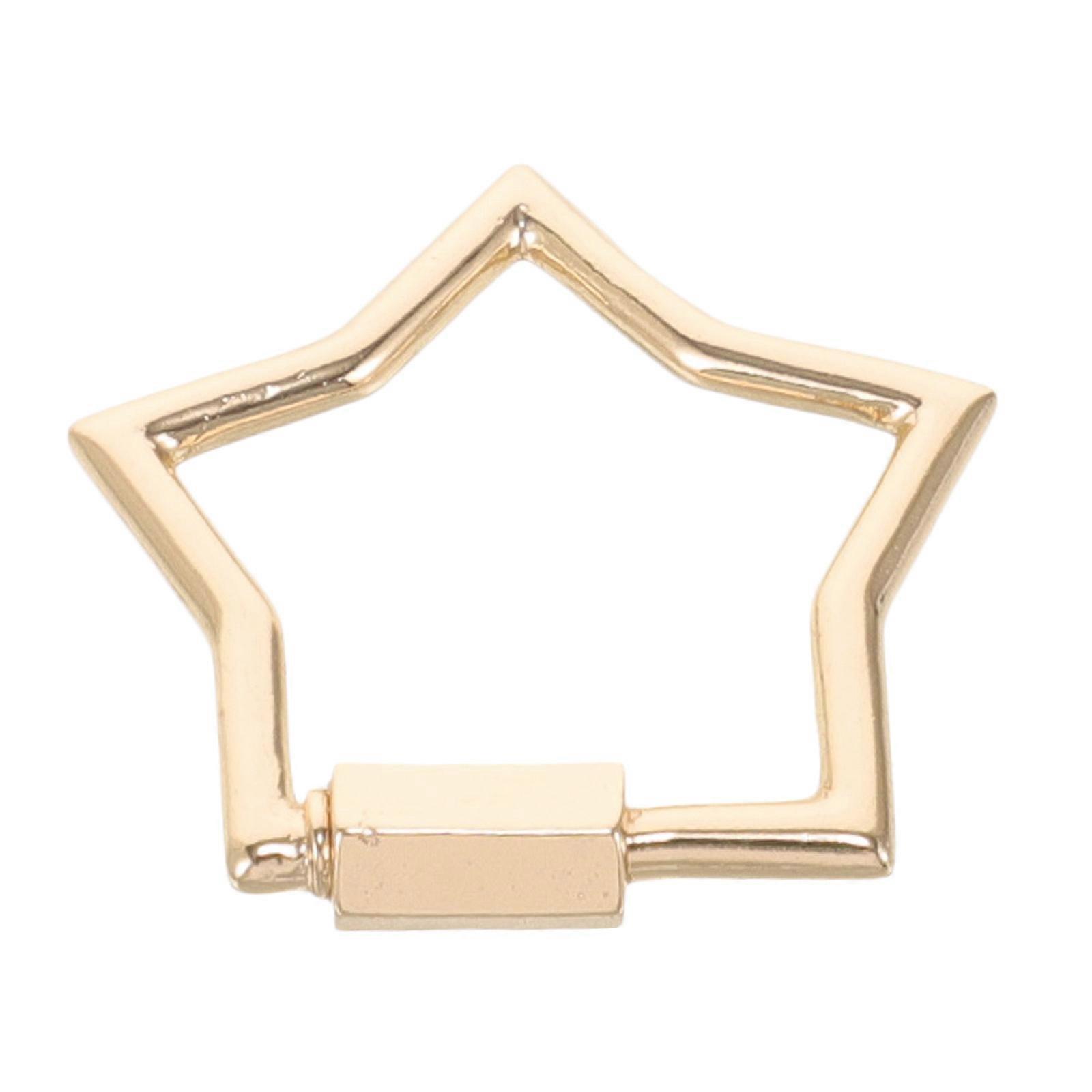 Star Connector for Jewelry Golden Zinc Alloy for Craft Use with DIY Versatility and Link Buckle