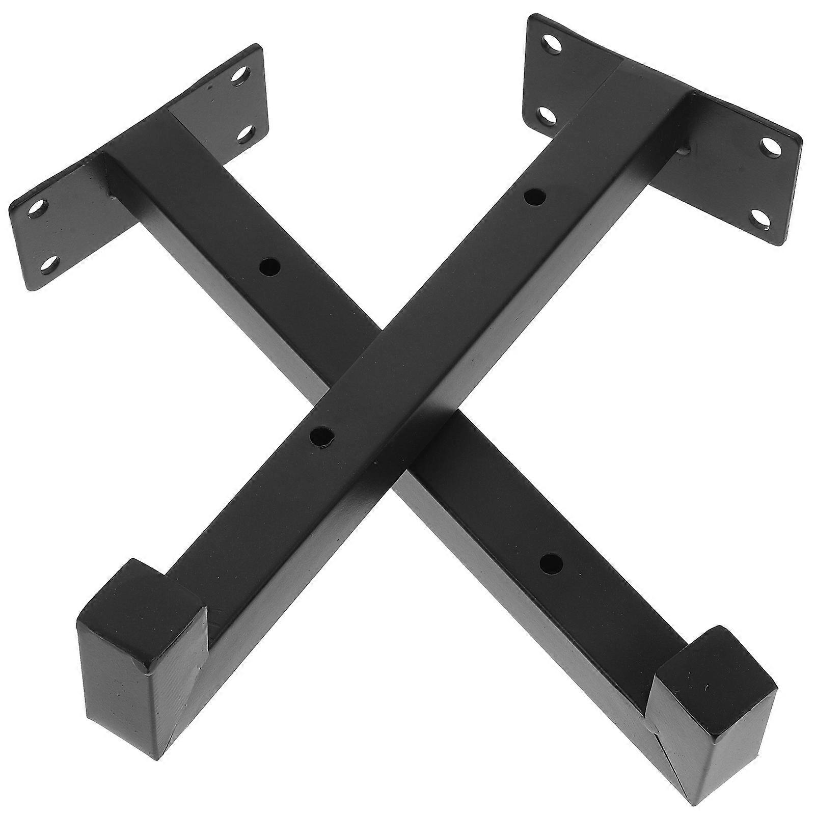 Wall Shelf Support Heavy Duty Bracket for Floating Shelves 2Pcs Black