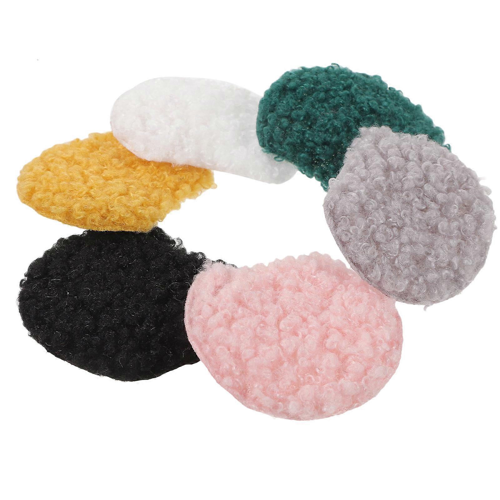 36 Pcs DIY Plush Ear Material Assorted Color For Projects Hairband Making
