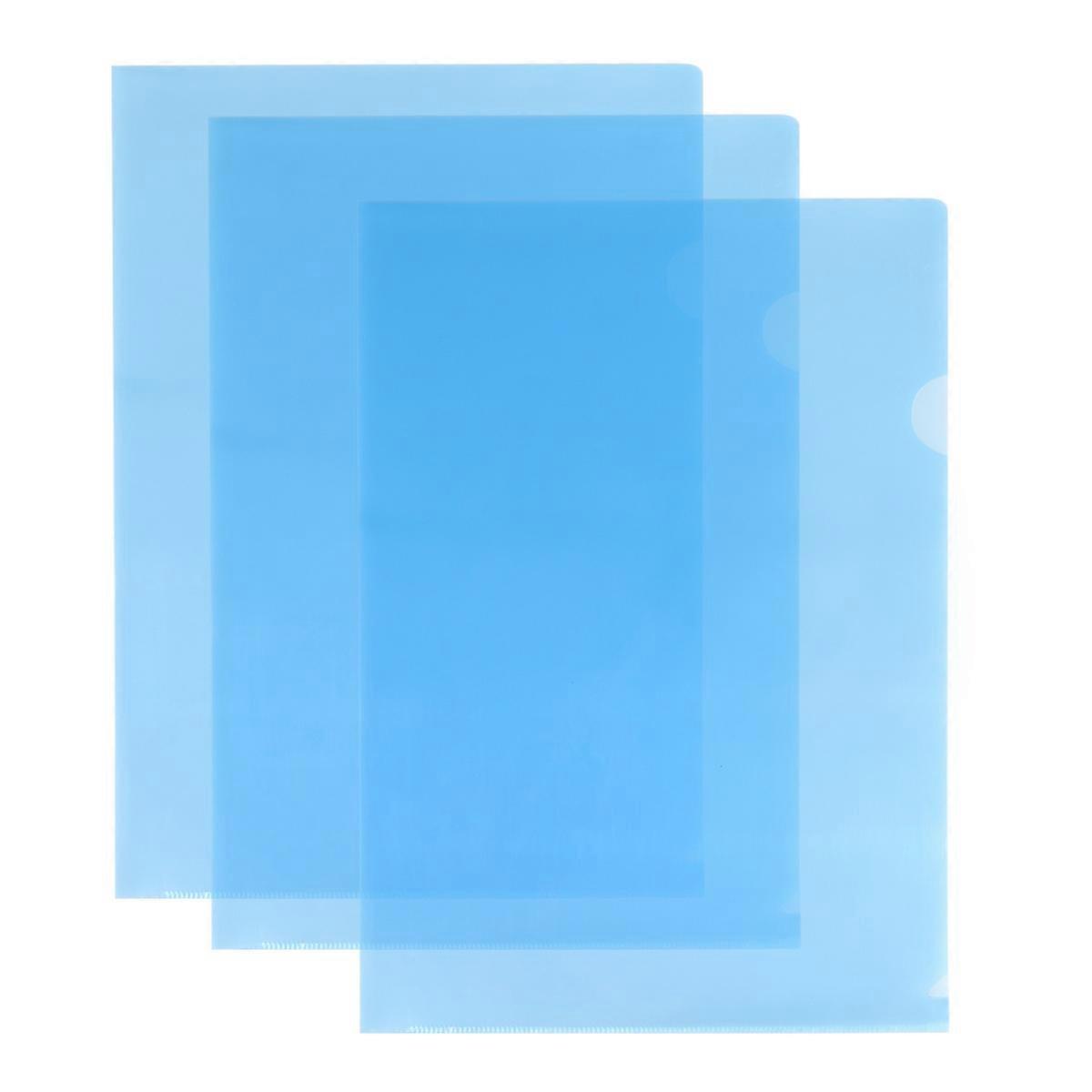 Convenient Manage Holder 60 Pcs L Shape Document File Folder Blue Perfect For Office And School Supplies