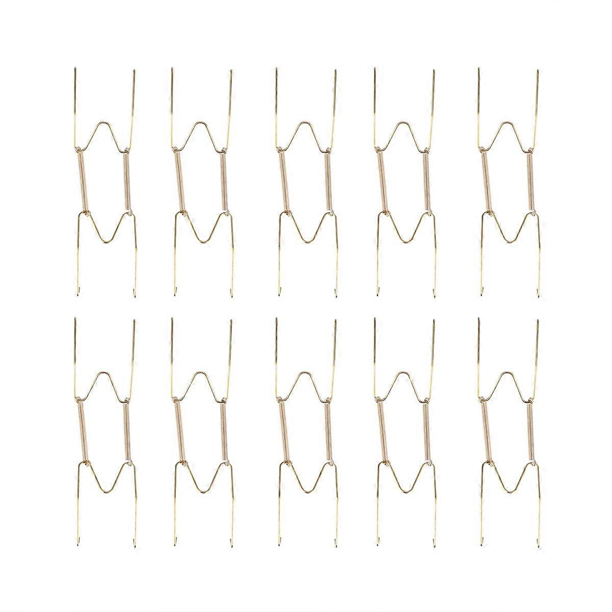 Spring Style Plate Hanger Wire Holders for 10Pcs Invisible Use