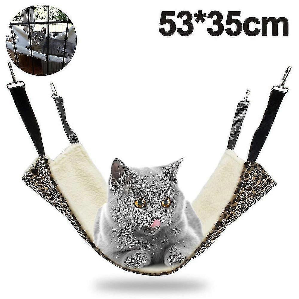 Hanging Cat Hammock,pet Hammock For Cage Adjustable Cat Bed Sleepy Pad