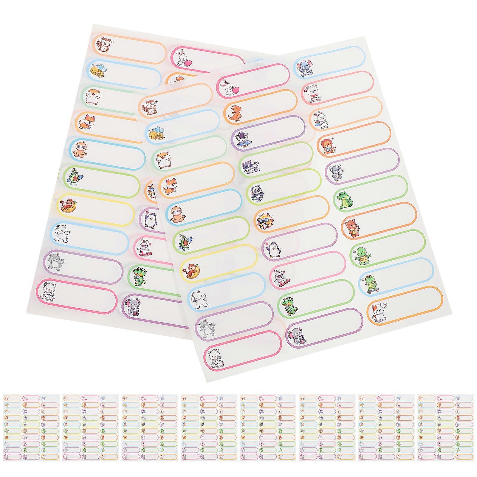 Adhesive Name Labels Name Stickers for Marking 30 Sheets Paper Self Adhesive