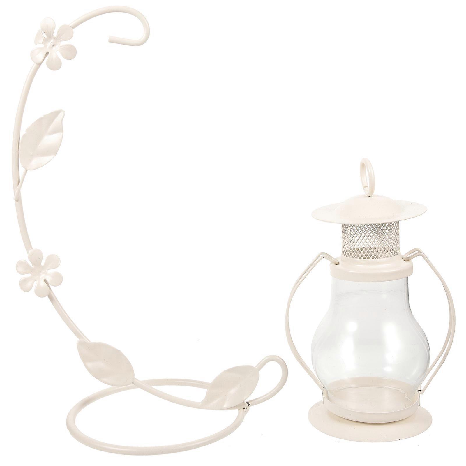 White Metal Candle Holder for Table Tea Light Holder 4Pcs Set