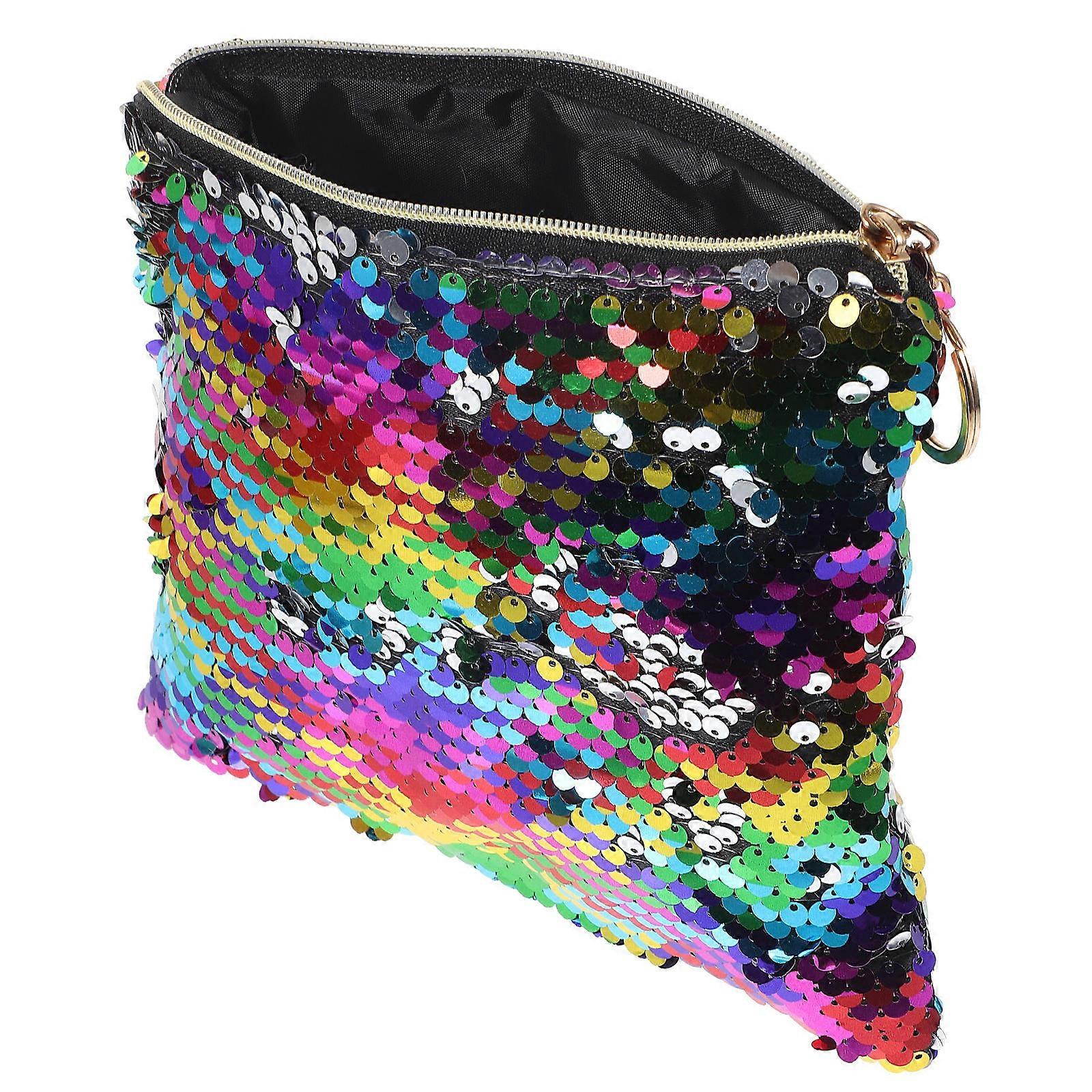 Flitteres sminktáska nőknek 3 db-os kozmetikai ceruzatartó tok