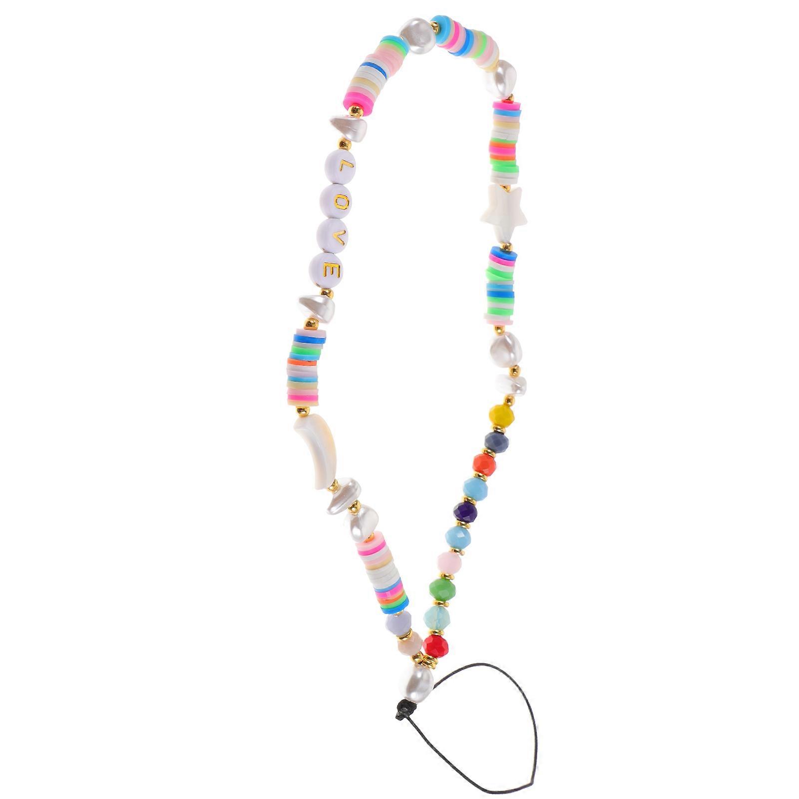 Multi Beaded Lanyard 3Pcs Phone Charm Strap For Secure Attachment Prevent Accidental Dropping