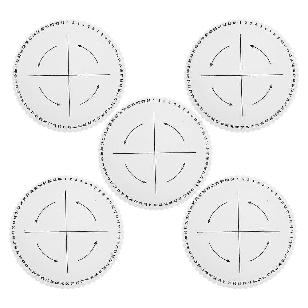 Round Kumihimo Disk Bracelet Weaving Tool for DIY Crafting 25Pcs Pack