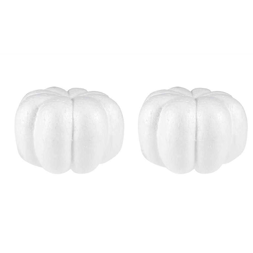 White DIY Pumpkin Artificial Pumpkins for Decoration 4Pcs Craft Use