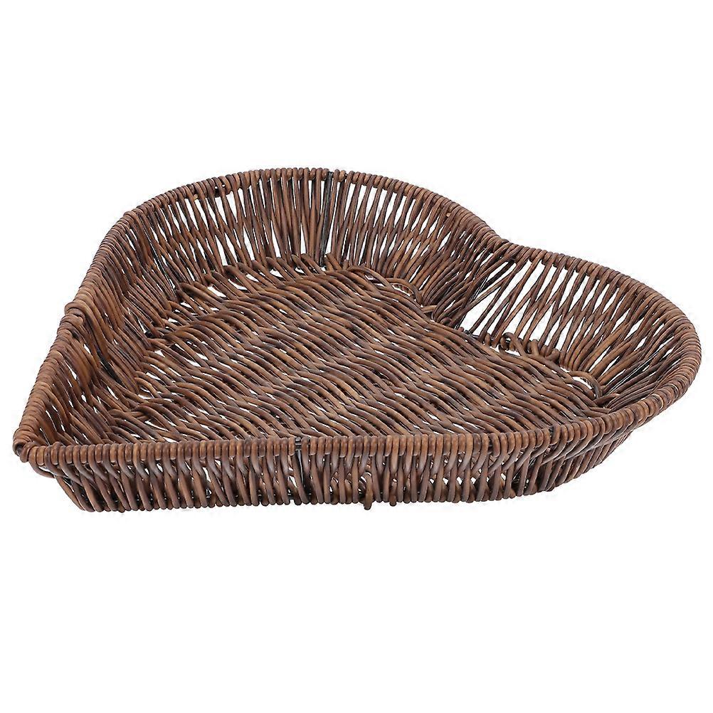 Heart Shaped Basket Bread Basket for Storage Snack Serving