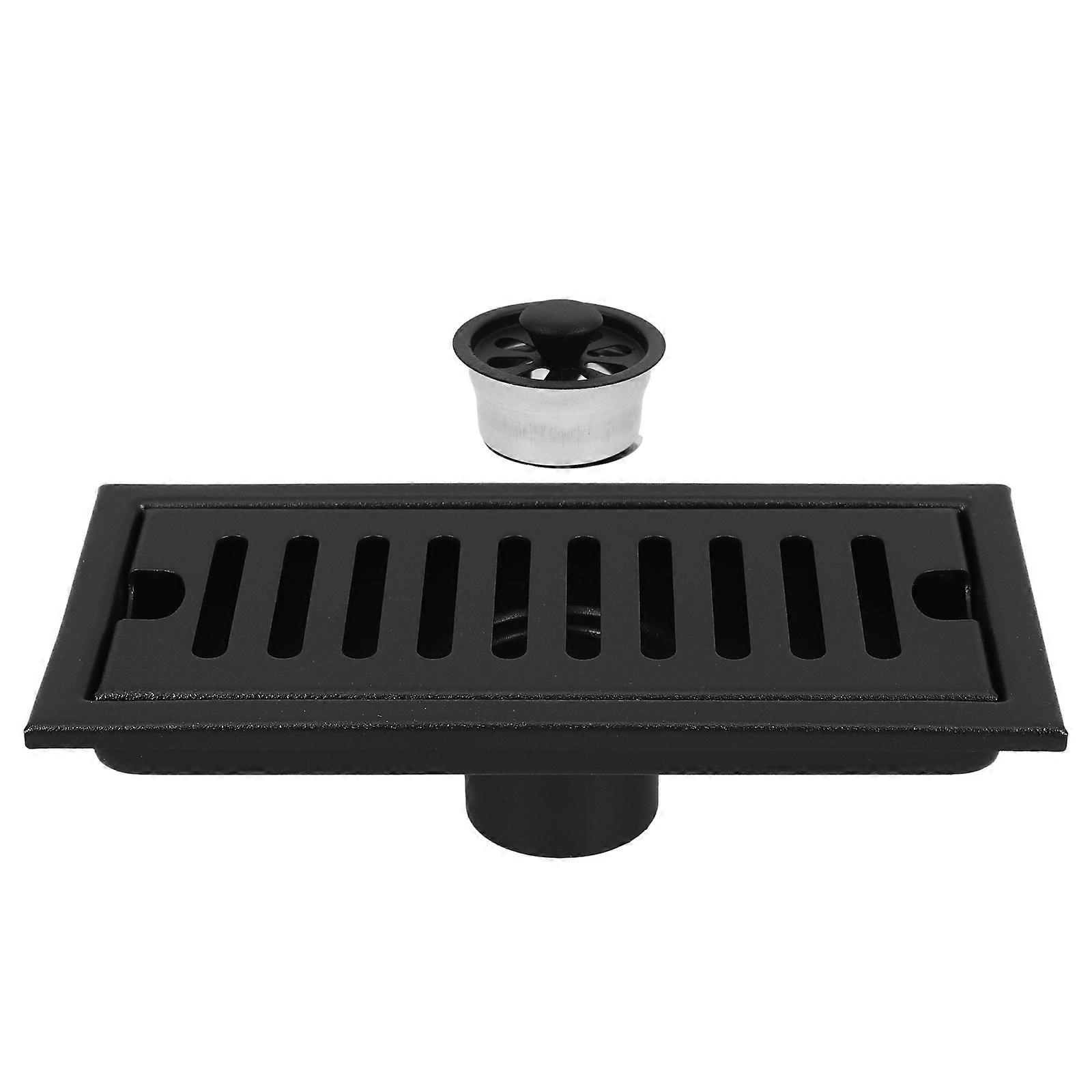 Rectangular Shower Drain Hair Catcher 3Pcs Efficient Drainage Elegant Style For Hotel Use 20X10X5.5CM