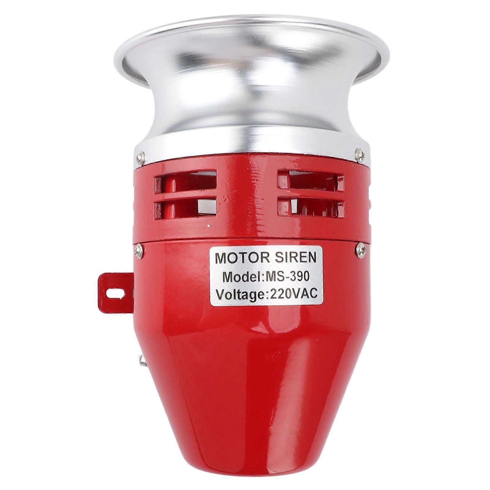 Electric Motor Siren 125dB Motor Driven Buzzer Sound Alarm Horn Siren for Home Factory School Ranch Entertainment Venue AC220V 1.0A