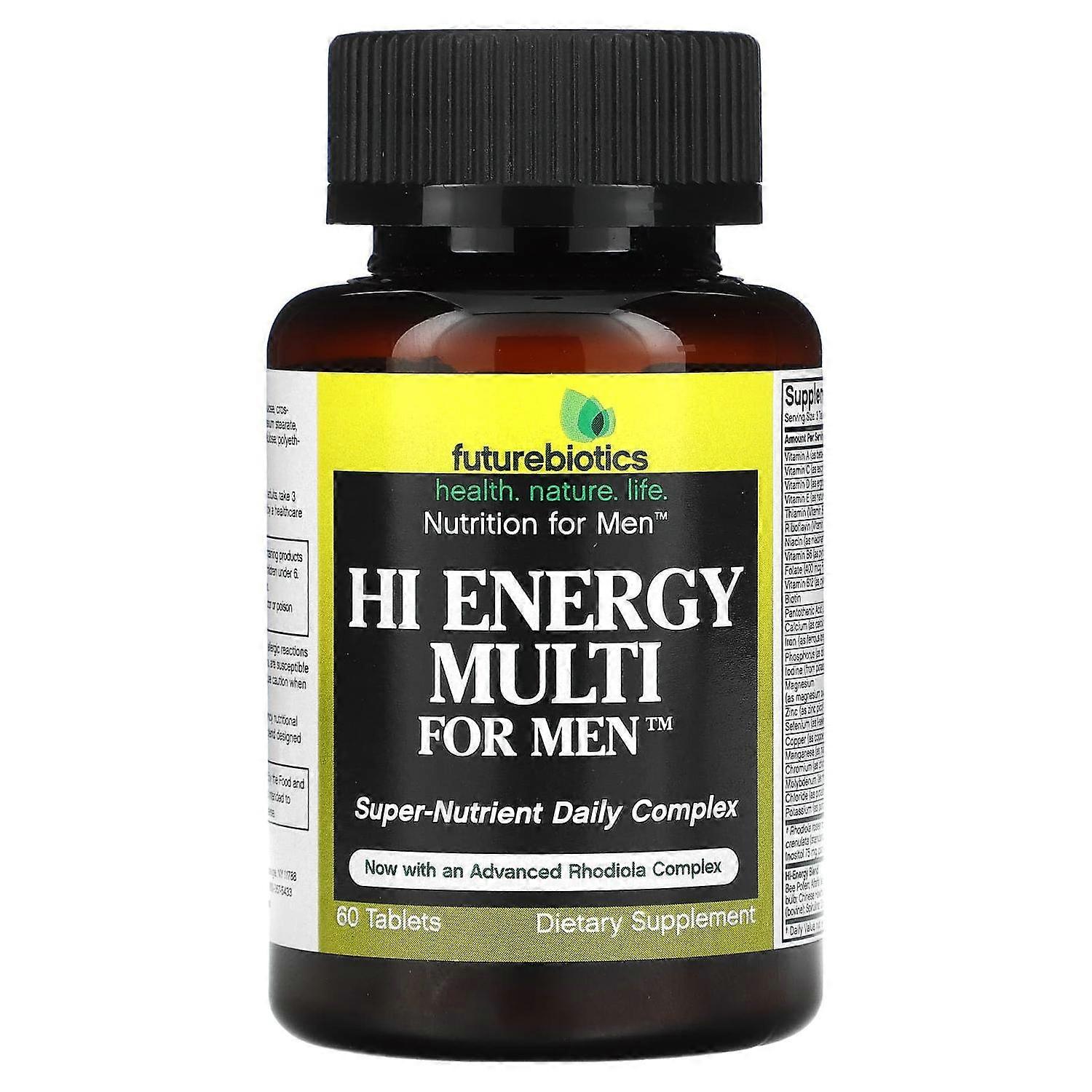 FutureBiotics, Hi Energy Multi For Men, 60 Tablets