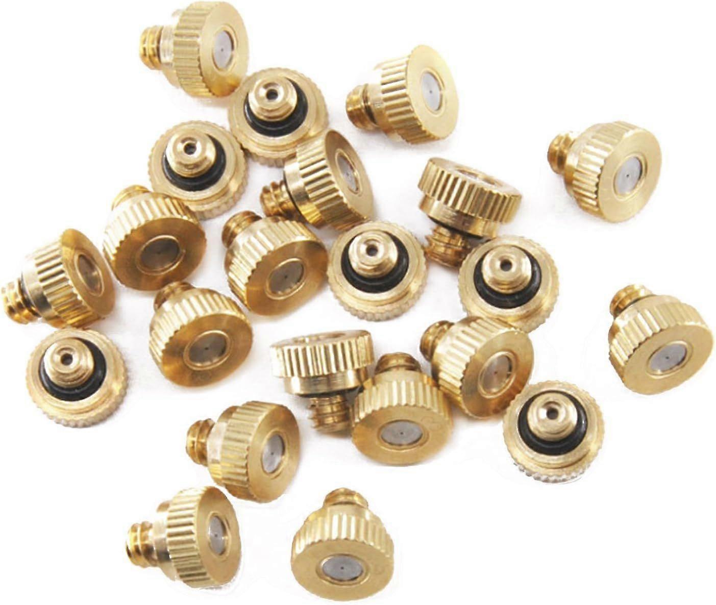 Brass Spray Nozzle 20pcs 0.3mm Brass Nebulizing Nozzles Atomizing Nozzle for