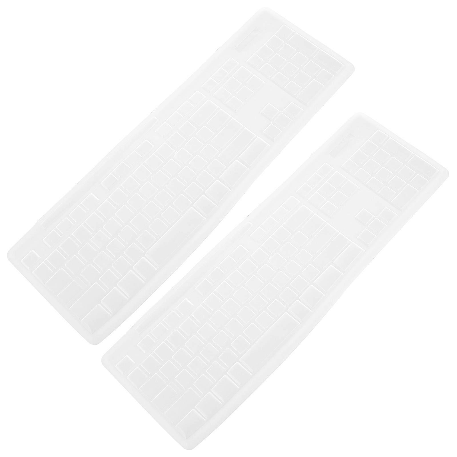 Silicone Keyboard Protector Cover for Protection 4Pcs White Compatible Mk345