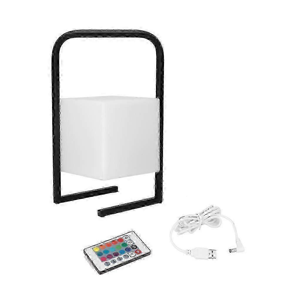 Usb Charge 5V Handheld Coloré Led Ligh Chambre Night Lamp avec télécommande Square