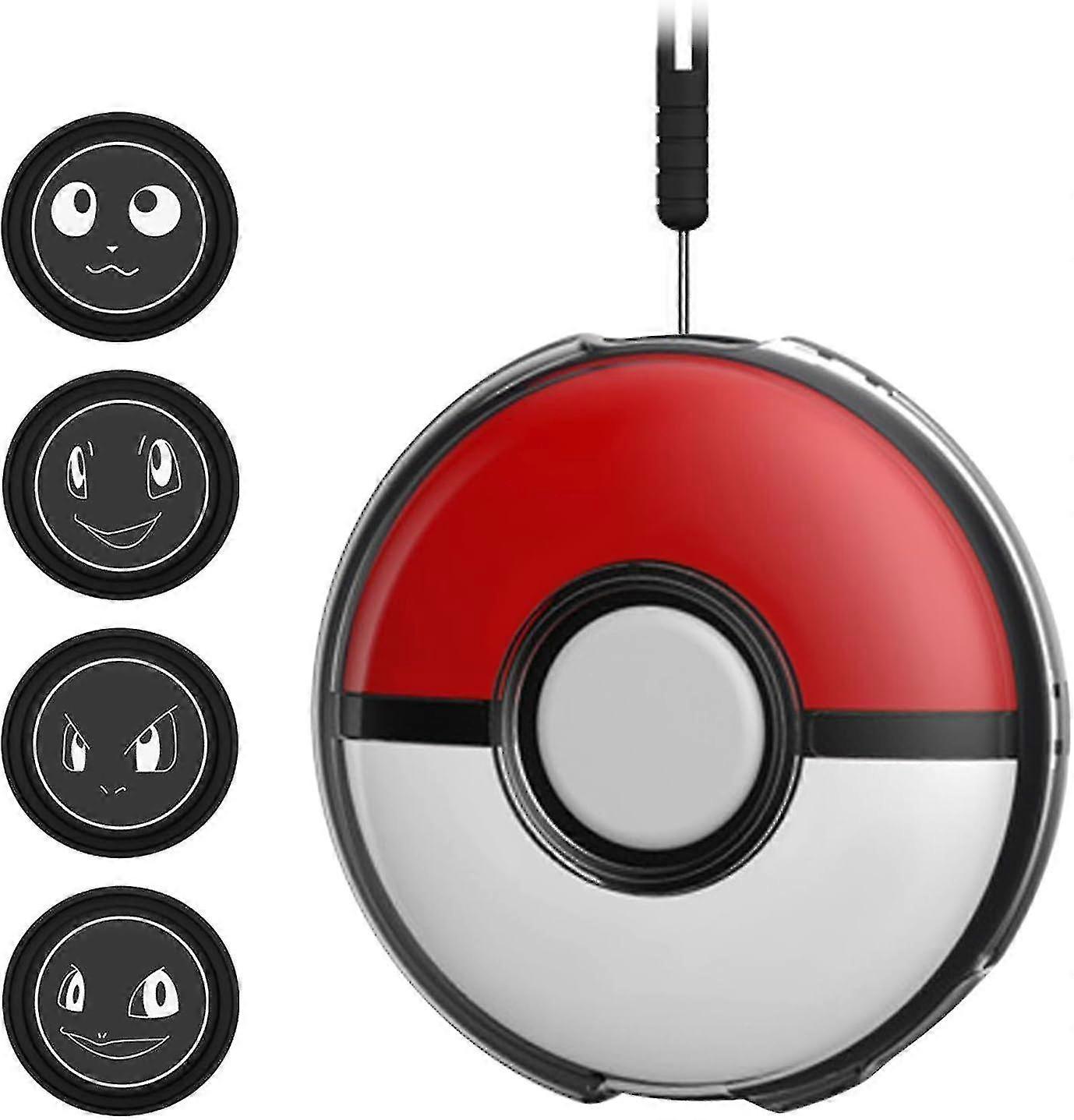 Clear Crystal Case For Pokmon Go Plus + 2023, Protective Hard Case With Hand Strap & , Shockproof Cover Case With 4 Button Caps