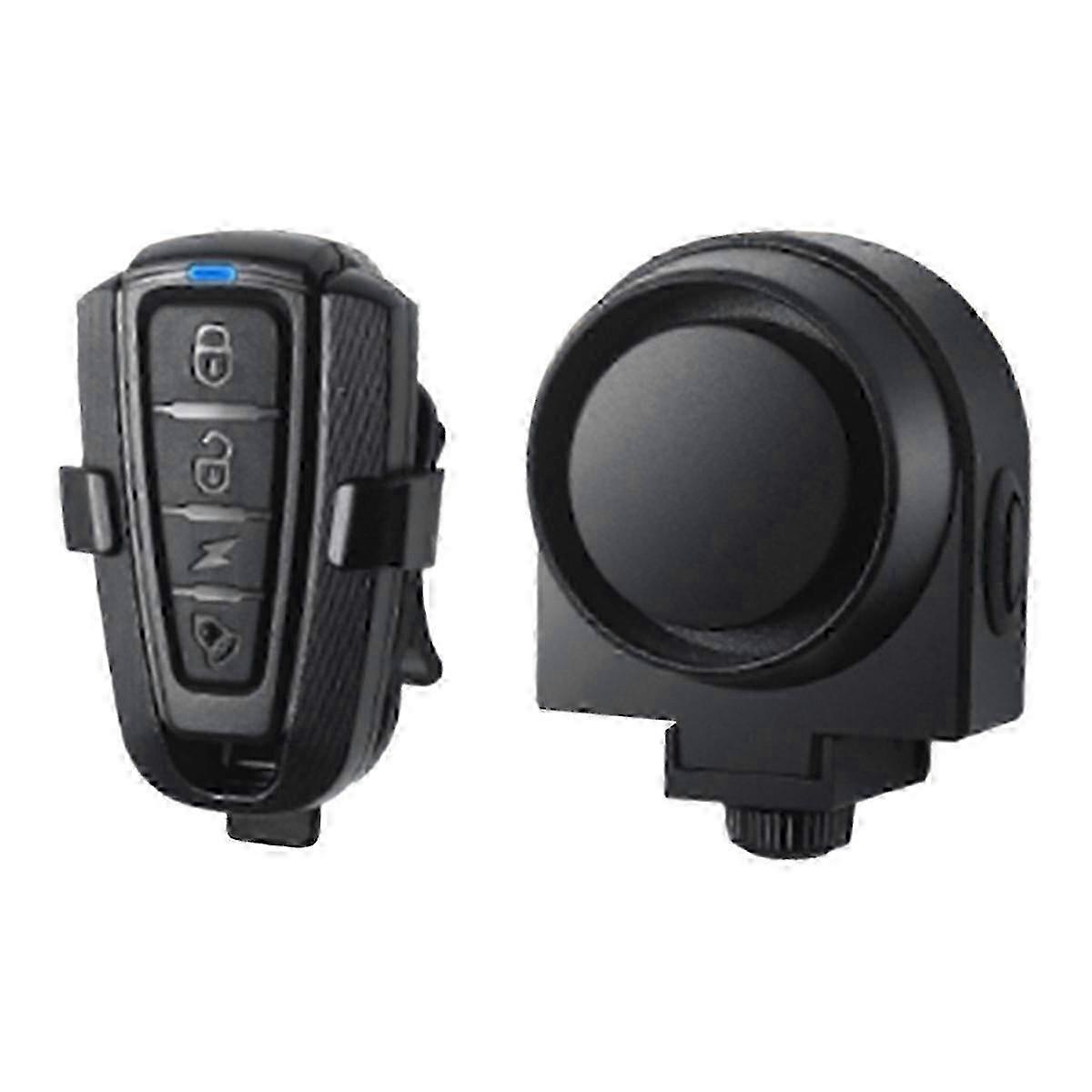 Wireless Bike Alarm USB Rechargeable Motorcycle Anti-Theft Vibration Sensor Remote Control Security Alarm
