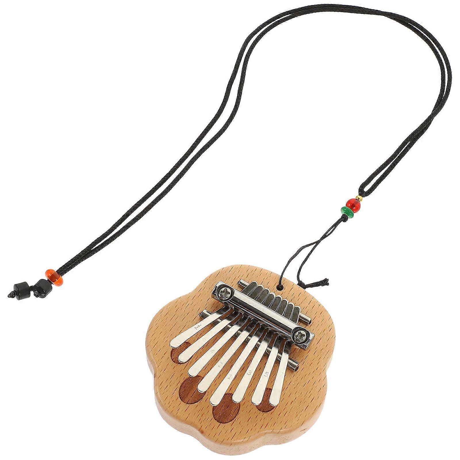 Mini Thumb Piano Wooden Kalimba for Practical Use 5Pcs Home Music Instrument