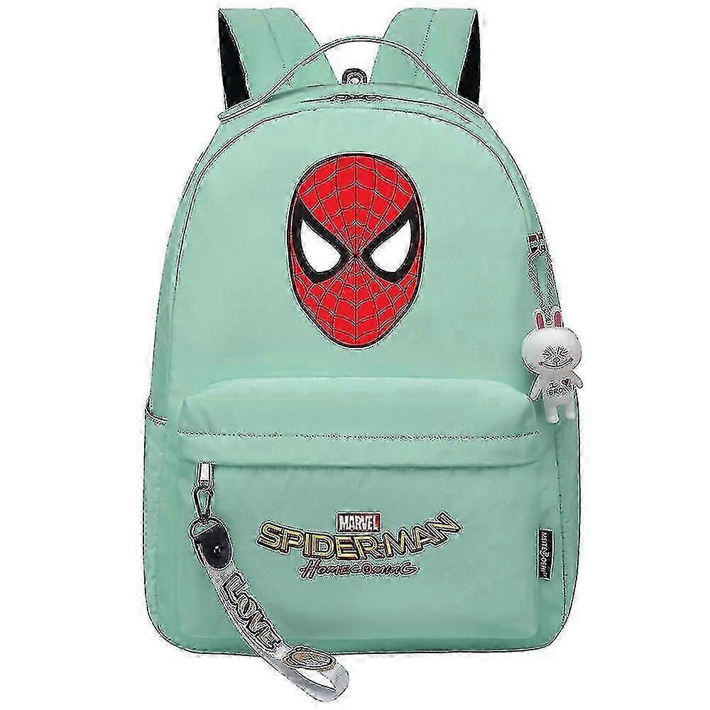 Spiderman Kawaii Backpack For Boys, Girls, Kids - Durable Canvas Laptop Bagpack With School Book Bags, Travel Backpack For Teenagers, Women-i