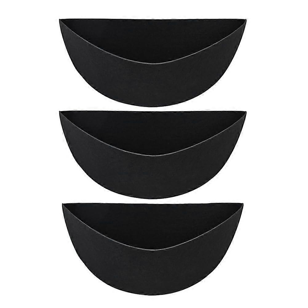 Half Round Planter Liners 12 Inch 3Piece Fabric Felt Replacement for HalfCircle Flower Baskets