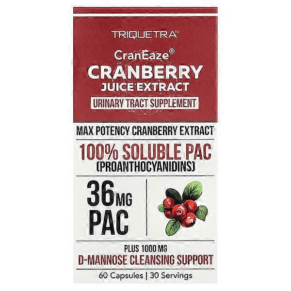 Triquetra Health, CranEazeÃÂÃÂÃÂÃÂ®, Cranberry Juice Extract, 60 Capsules