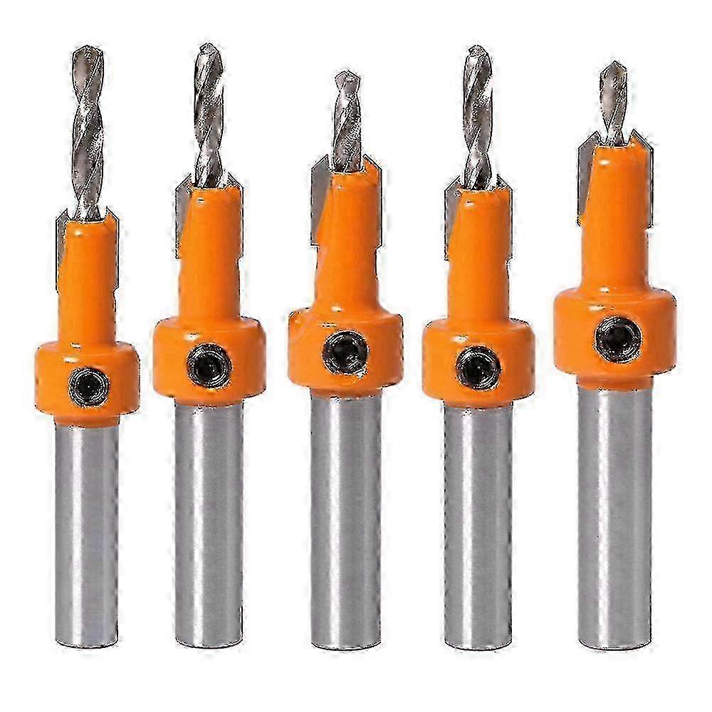 HSS Countersink Drill Bit Set Including Sizes 2.8mm to 4mm for Screw Mounting Applications Edition 0923