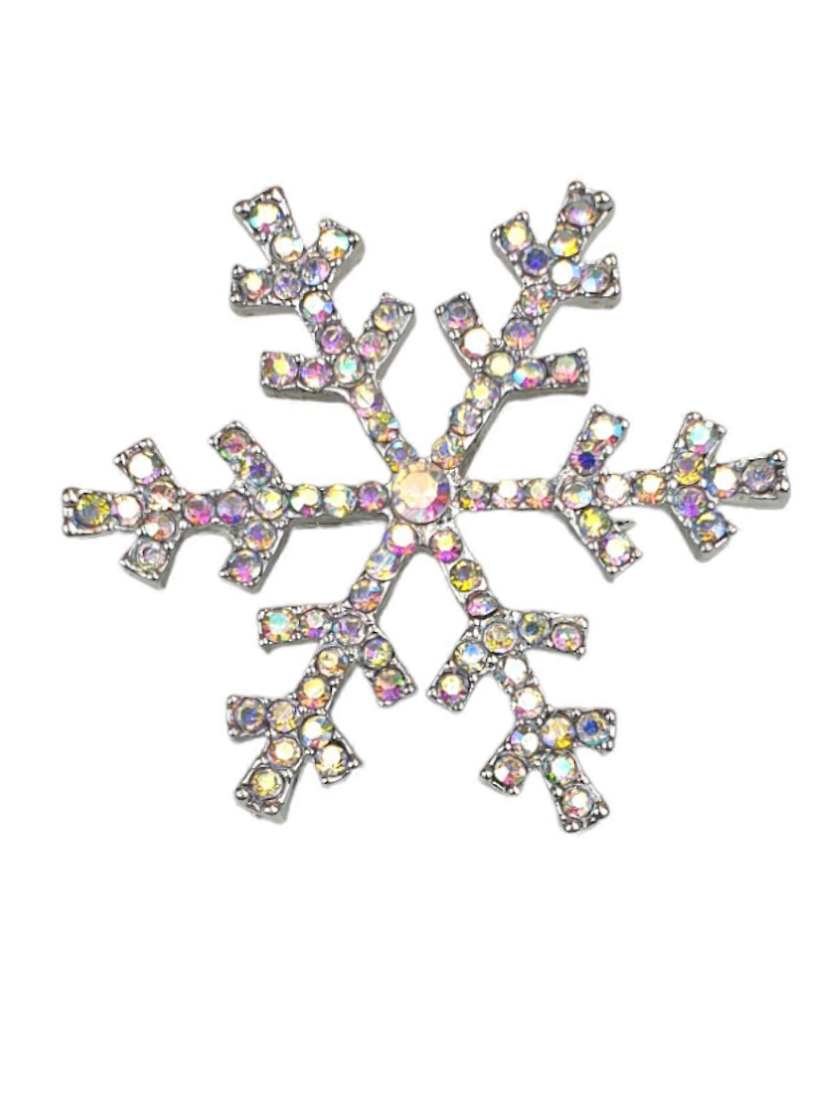 Diamante Snowflake Brooch