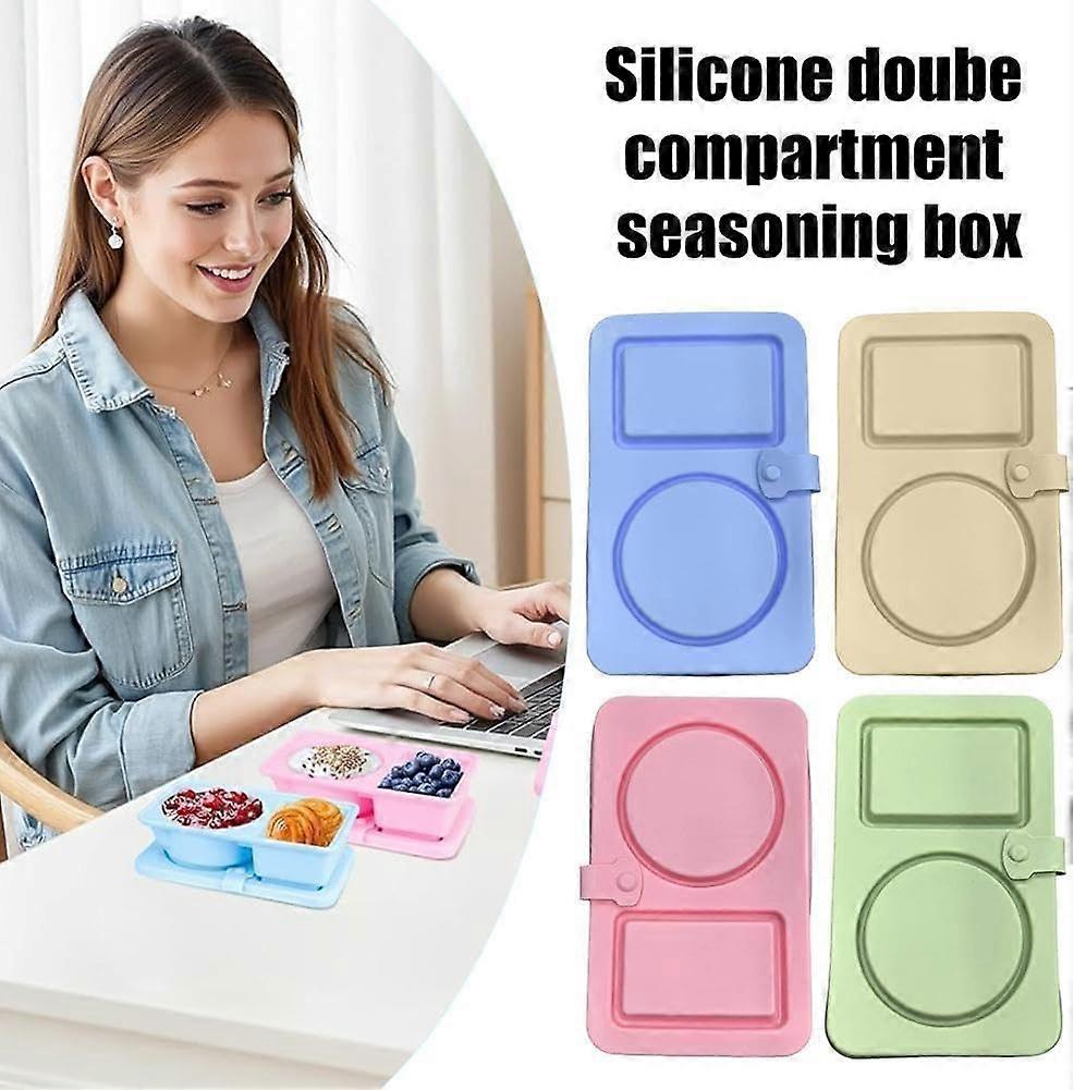 Foldable Silicone Spice Saucer Unbreakable Soft Plates Sauce Bowl Mini Saucers Dishes One Size White