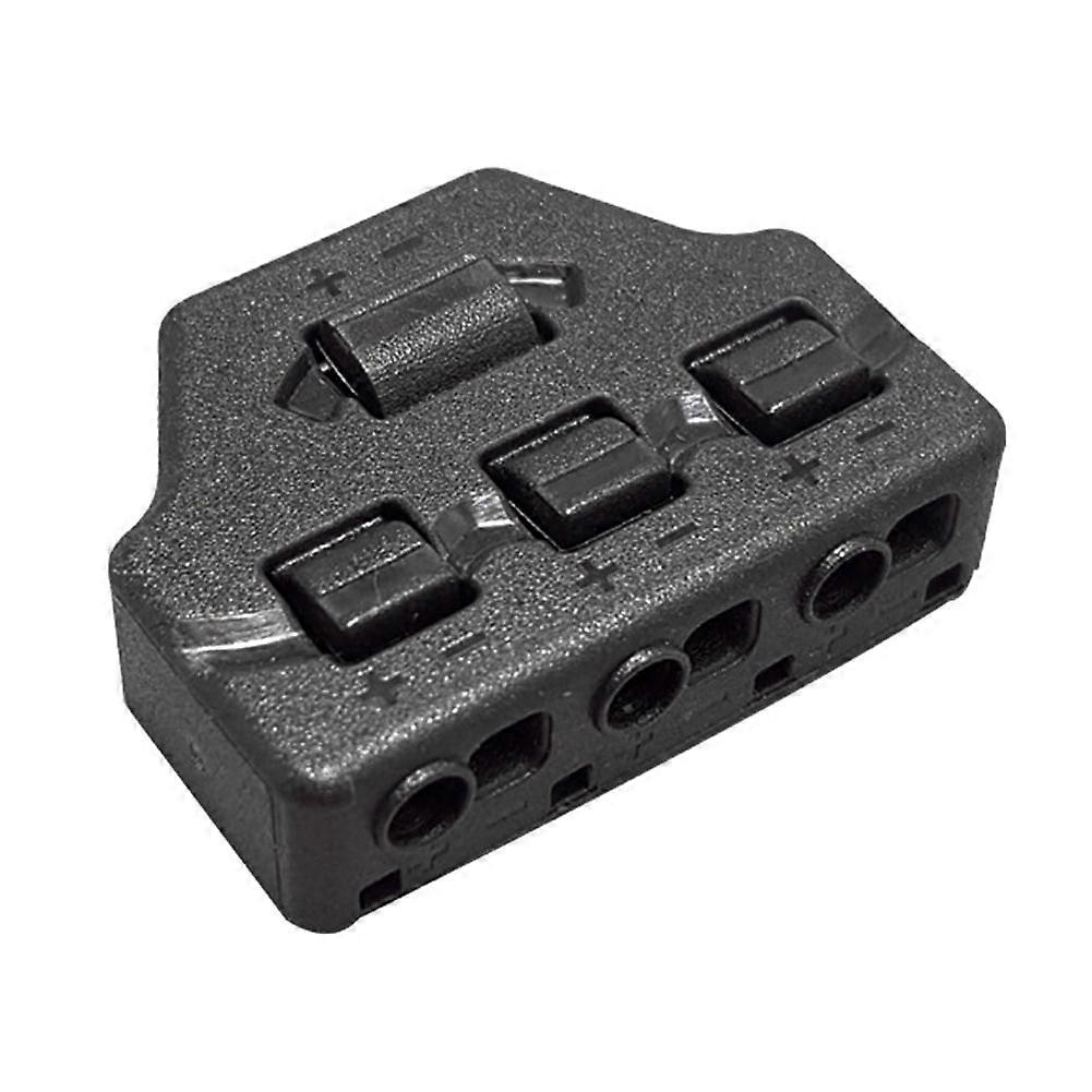 Mojoyce 3 Ports Wire Connector Distribution LED Terminal Block Cable Splitter (A)