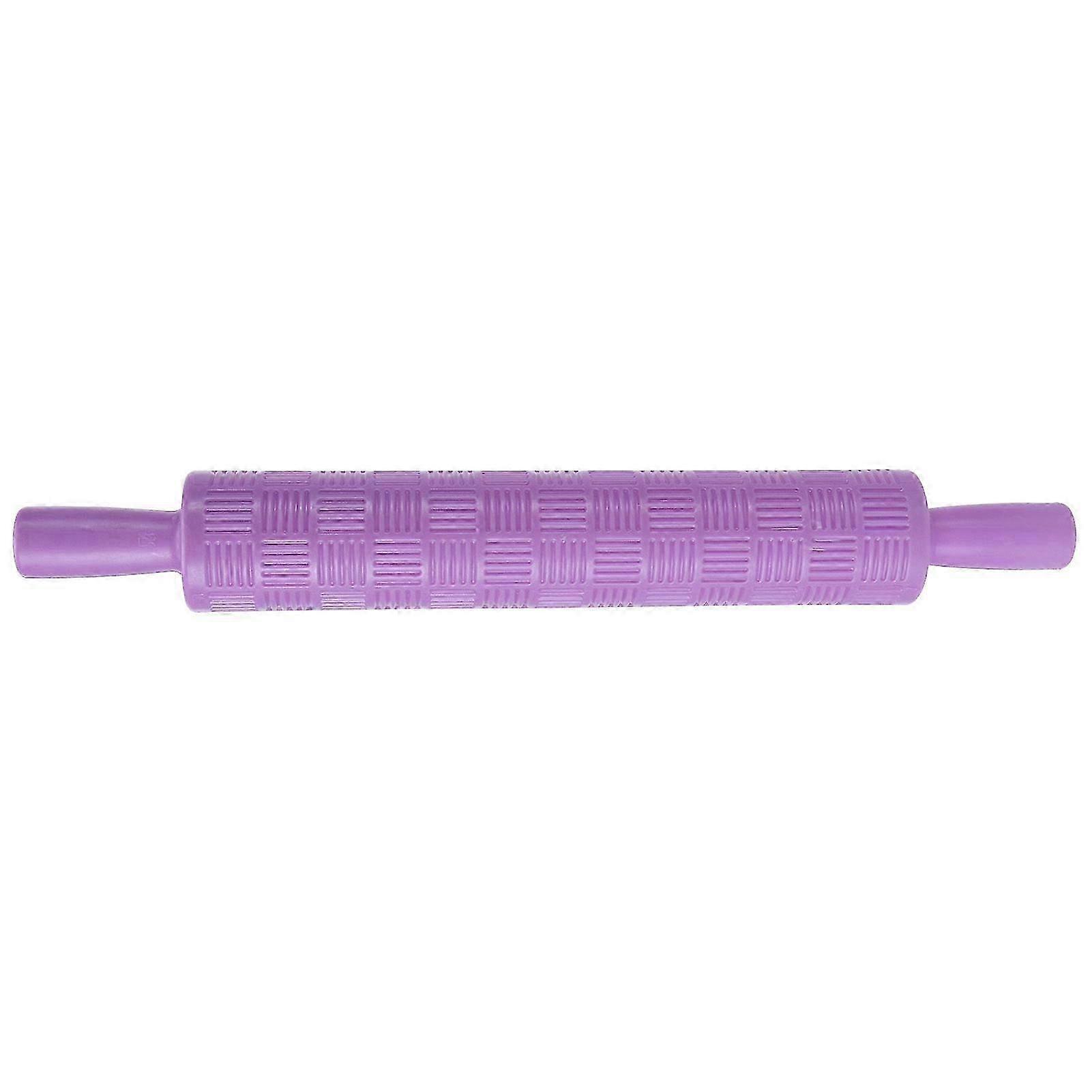 Fondant Cake Rolling Pin Embossing Roller Bakery Cookies Pastry Decorating ToolsGrid