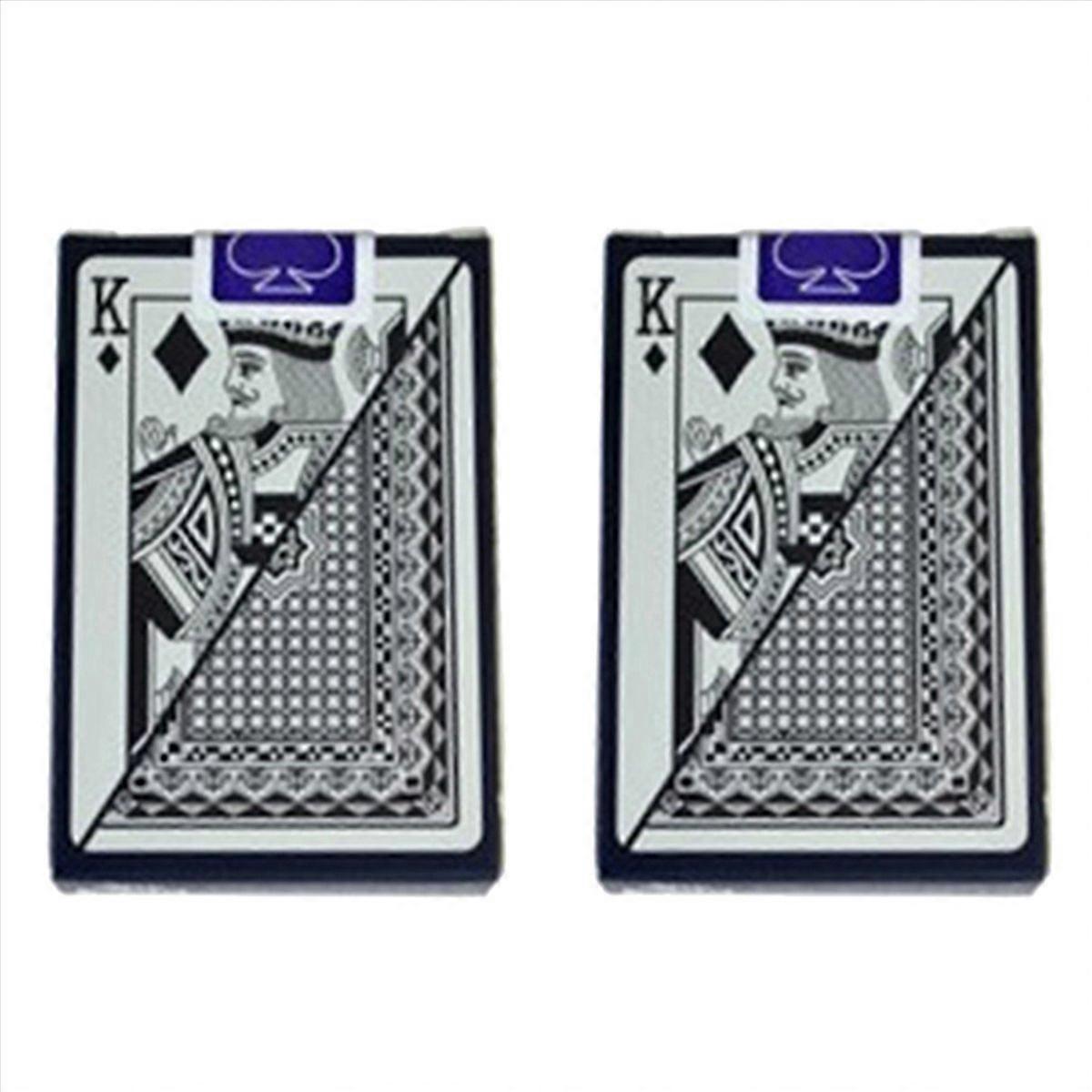 Game Card Playing Cards Plastic Poker Magic Tricks Tool,Black