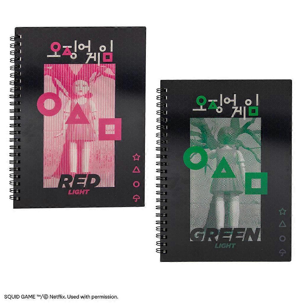 Squid Games Lenticular Softcover Notebook Red Light, Green Light CR5148
