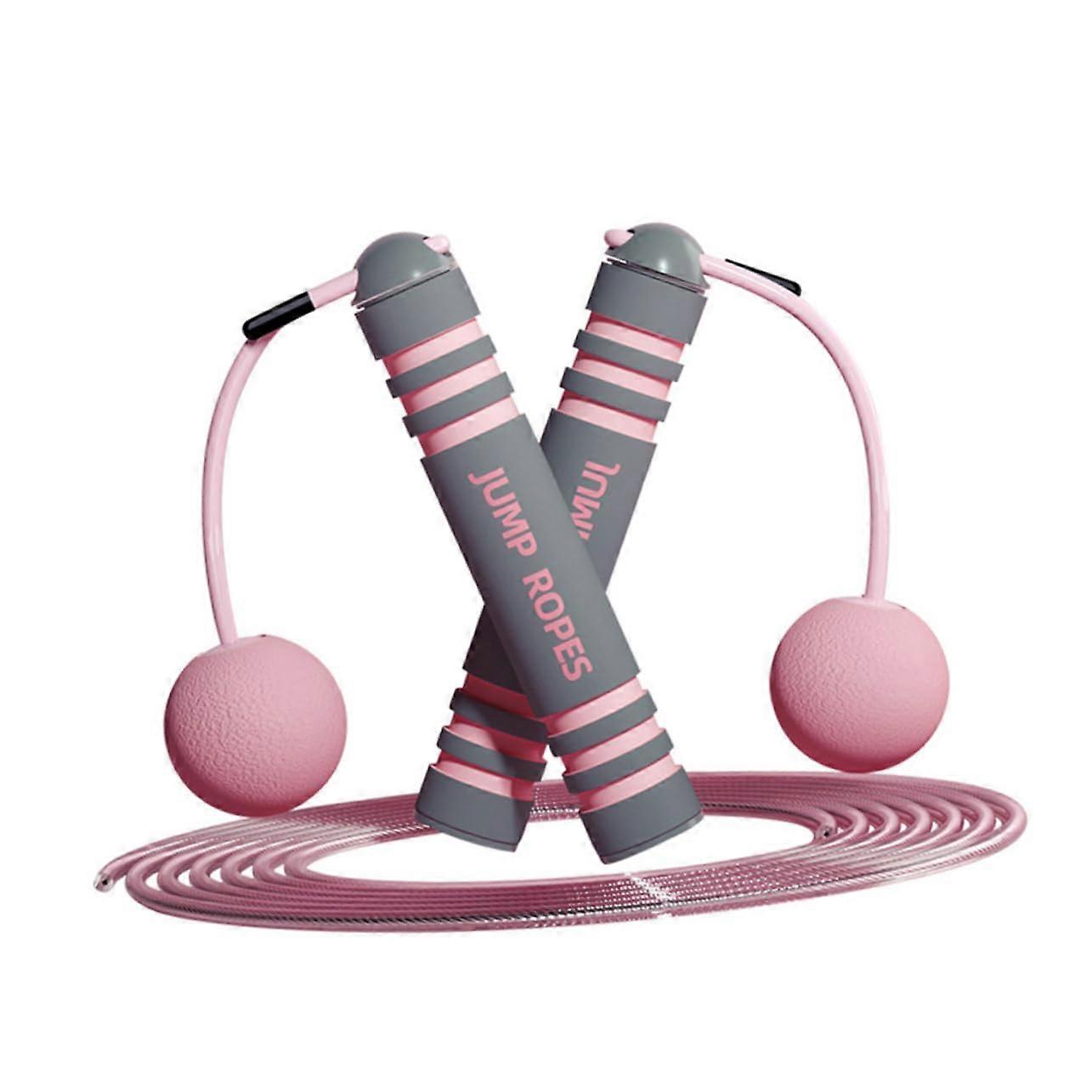 Weighted Cordless Jump Rope With Ergonomic Handles For Adults And Fat Burning, Ropeless Skipping Rope Ball Bearings