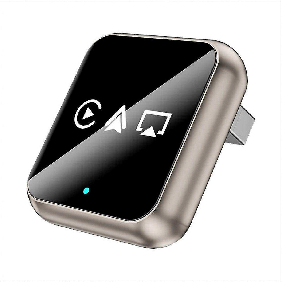 3 In1Smart AI Carplay Wireless Carplay Adapter Airplay Android Auto USB Dongle Adapter Wired Carpla