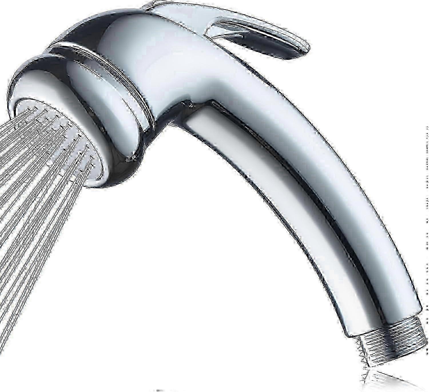 High Pressure Chrome Trigger Handheld Shower Head - Universal 1/2" Thread for Baths, With On/Off Function