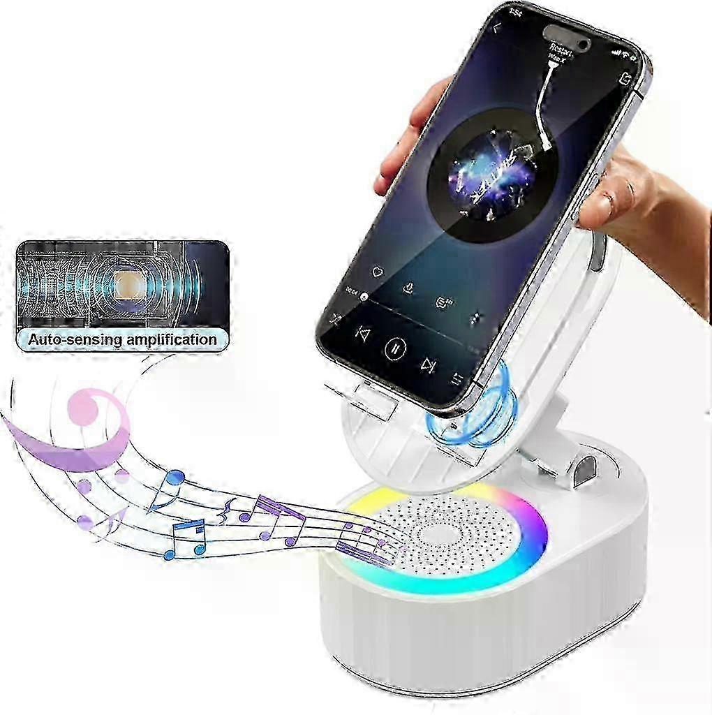 Wireless Bluetooth Speaker with 5-in-1 Functions, Adjustable Stand, Emergency Battery, and Colorful LED Lights