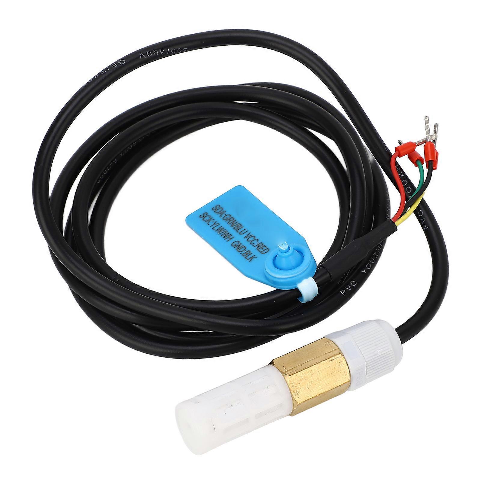 Soil Temperature Humidity Sensor High Accuracy I2C Output Soil Moisture Sensor Probe with 1.5m Cable DC3.3V