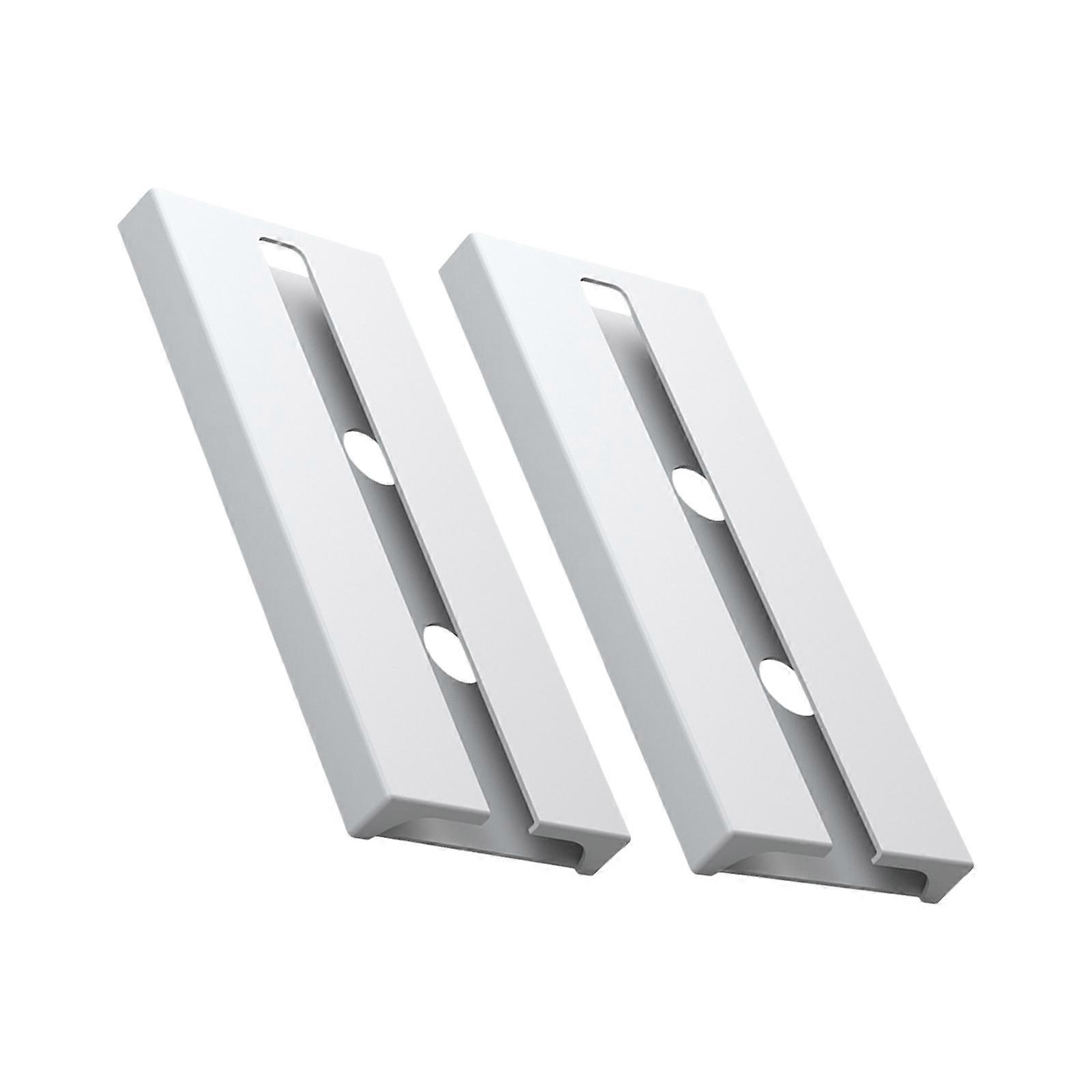 Set of 2 Without Drilling Goblet Holders With Strong Adhesive Space Efficient Storage Solution for Kitchen Supplies  White